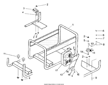 Part Location Diagram of 102066GS Briggs and Stratton Decal l triangle
